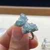 Colar com pingente de jadeíta azul água natural para mulheres, novo estilo chinês, luxo leve, elegante, moderno, corrente de clavícula estilo tradicional