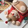 Corea del Sur gorro de Navidad decoración de pastel vaso de papel de Navidad decoración de pastel gorro de Feliz Navidad inserto para pastel