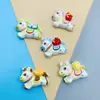 Novo Estilo "Cavalo da Fortuna" Pequenos Acessórios de Resina DIY Cola Cremosa Decoração de Carro Grampo de Cabelo Elástico de Cabelo Chaveiro Enfeite