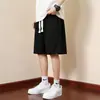 Tamanho Grande M-8XL Transfronteiriço 2026 Novo Verão Calça de Cinco Pontos Reta Solta Calças Casuais Jacquard Masculino Imitação
