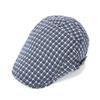 Gorra de tela de cuadros finos ligera retro, Gorra casual transpirable estilo callejero juvenil artístico, Gorra de pintor estilo Hong Kong para mujer, Gorra de cuadros para hombre