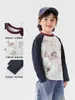 Camiseta de Manga Larga de Algodón Puro para Niños Europeos Estilo Otoño 2026 Nueva Ropa Infantil Talla Mediana y Grande Estilo Primavera y Otoño para Niños Top para Bebé