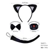 Diadema de Gatito Disfraz de Gato para Discoteca Accesorios para la Cabeza de Animales Diadema de Animales de Halloween Accesorios de Performance de Catwoman