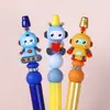 Robot Transfronterizo en Stock Accesorios para Bolígrafo de Silicona 3D Beads Joyería Creativa DIY Cuentas de Dibujos Animados Lindas Venta al por Mayor