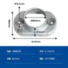 10 peças Conector Fivela de Fixação para Tubo Quadrado Base de Fixação para Poste Acessórios para Guarda-corpo Sem Solda Base de Ferro Galvanizado