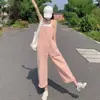 Petite Peto de Mezclilla Dopamina para Mujer, Nuevo Estilo Verano 2026, Rejuvenecedor, Adelgazante, Holgado, Pantalones Rectos Casuales