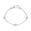 Colección de Pulseras de Diamante de Plata 925 Transfronterizas Europeas y Americanas Que No Se Desvanecen, Oro Real 18K Pulseras Versátiles de Lujo Accesible Venta al por Mayor Ui