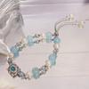 Nueva Pulsera de Perlas de Tirar Diseño Original para Mujer Elegante Moda Lujo Ligero Nicho Pulsera de Novia