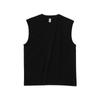 Camiseta masculina de algodão sem mangas da marca Summer Tide 250g de algodão pesado, camiseta esportiva fitness sem mangas, colete puro