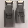 Delantal Largo de Moda Impermeable Lavable sin Lavado Cocina Hogar A Prueba de Aceite Cintura Catering Especial Ropa de Trabajo Estampado TPU Hombres