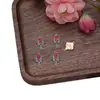 Pendientes Artesanales de Esmalte Estilo Chino para Mujer, Pendientes Retro Palaciegos Estilo Chino, Accesorios para Cheongsam y Dinastía Han, Pendientes, Pasadores y Accesorios