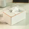 Caixa de Lenços Sala de Estar Luxo Leve High-end Simples Doméstico Mesa de Jantar Design Criativo Senso High-end Couro Caixa de Papel Estilo ins