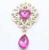 26 * 45MM acessórios de liga amor acrílico pingente flor prato broche sapatos roupas acessórios para cabelo joias fivela decorativa