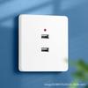 Painel de Tomada USB Tipo 86 Montado na Superfície Embutido Buraco Duplo Buraco Quatro USB Tomada de Carregamento 220V Baixa Tensão 36V a 5V