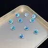 Nuevo producto transfronterizo: Zircón de corte araña chapado en color degradado, piedra suelta de 6 mm para joyería DIY, arte de uñas y pendientes