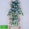 Decoraciones de flores artificiales, alto valor estético, varias especificaciones, rosa y plantas colgantes para decoración de interior, balcón, celebración y festividades
