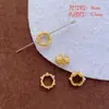 Chapado en Cobre Oro Real 24K Incrustado Zirconio Perla Calado Cadena de Borla Colgante Collar Colgante DIY Accesorios de Cuentas Hechos a Mano
