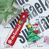Llavero Navideño Transfronterizo Colgante de Muñeco de Papá Noel Muñeco de Nieve Decoración de Árbol de Navidad Lindo Colgante Pequeño para Mochila Escolar