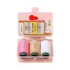 Mini Caixa de Costura Portátil Doméstica de Alta Qualidade Kit de Costura para Dormitório Conjunto Prático Linha de Costura Costura Ferramentas Coloridas