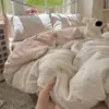 Juego de ropa de cama de cuatro piezas de algodón jacquard retro francés de 60S, juego de ropa de cama de tres piezas con sábana y funda de edredón de algodón 100% puro estilo pastoral