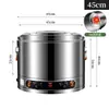 Olla Multifuncional para Cocinar Fideos de Acero Inoxidable, Olla para Dumplings de Negocio de Fideos, Olla para Sopa de Carnes Estofadas, Olla Caliente Picante, Estufa para Cocinar Oden