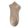 Calcetines Cortos para Hombre, Estilo Delgado Primavera y Verano, Color Sólido, Calcetines de Algodón de Doble Aguja, Absorbentes de Sudor, Transpirables, Bajos, Antideslizantes, Tipo Mocasín, Venta al por Mayor