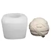 Molde de Silicona para Velas Aromáticas Hechas a Mano 3D Fantasma Vendado Forma Redonda
