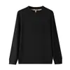Sudadera térmica de proteína de cachemira de 280 g para hombre y mujer, cálida para otoño e invierno, cuello redondo, manga larga, top casual para parejas
