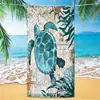 Tartaruga de Microfibra Lã Dupla Face Comércio Exterior Absorvente de Água Popular Toalha de Praia Secagem Rápida Estampa Digital Toalha de Banho Toalha de Praia