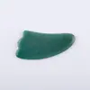 Jade natural, cristal de hongo, cristal rosa, aventurina, gua sha de forma irregular, masajeador facial de piedra preciosa para el cuidado de la salud, ágata