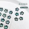 Taladro para uñas de diamante K9 de fondo puntiagudo azul indio, accesorios para taladro de uñas de diamante de vidrio cuadrado gordo copo de nieve corazón torcido, venta al por mayor de joyas