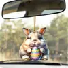 Nuevo Producto Creativo Gatito Lindo y Lindo Colgante Plano Transfronterizo Acrílico Colgante para Espejo Retrovisor de Coche Decoración del Hogar