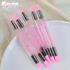 Atacado de Fábrica Transfronteiriço Adesivos de Caneta de Silicone para Nail Art Caneta de Escultura para Relevo Ferramentas Multifuncionais para Aplicação de Pó Espelhado para Nail Art