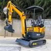Exportado para a Nova Zelândia, mini escavadeiras domésticas para renovação urbana e operações de demolição, escavadeiras multifuncionais com acessórios opcionais