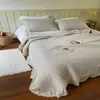 Funda de cama Han Feng de doble cara 80 algodón tres piezas acolchada de algodón lavado con enzimas arena sábanas cojín tatami envejecido