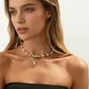 Joyería Transfronteriza Europea y Americana, Collar de Perlas Irregulares Personalizado de Moda, Moda Retro, Gargantilla con Diseño de Borla Irregular