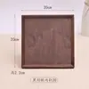 Origen Fuente Madera de Nogal Negro Plato de Madera Plato Cuadrado de Madera para Frutas Anti-quemaduras Bandeja de Té China de Madera Gran Cantidad Excelente Precio