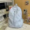 Mochila Nueva Colección Primavera para Mujer, Estilo Coreano, Dulce Diseño de Estrellas, Mochila de Viaje Femenina, Alto Valor Estético, Bolso de Doble Hombro Estilo Bosque