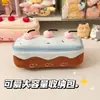 Nuevo Estuche Delgado y Delicado de Pastel de Cereza, Bolsa de Lápices de Peluche Estilo Ins de Alto Valor para Niñas, Caja de Papelería Estilo Coreano para Estudiantes de Secundaria