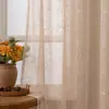 Directamente del fabricante: Cortinas Vintage Transparentes Color Crema Estilo Francés, Producto Terminado, Permiten el Paso de la Luz pero No Son Transparentes, para Decoración y Privacidad de Sala de Estar y Dormitorio
