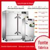 Spot de duas portas de arroz fumegante carro 24 placas de arroz automático fumegante cantina armário de vaporização máquina de vapor elétrica fumegante armário de vapor de arroz comercial