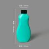Botella de Detergente al por Mayor Fondo de Olla Negro Gel de Detergente Botella Alta Botella Exprimidora Pe150Ml Botella de Cintura Pequeña con Boca Puntiaguda