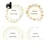 Pulsera de Perlas de Moda Europea y Americana Transfronteriza Traje de Pulsera de Mano de 4 Piezas con Temperamento de Nicho Joyería de Adorno para Mujeres