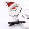 Pinzas para el Cabello Pequeñas de Primavera Navideñas Transfronterizas, Árbol de Navidad, Papá Noel, Cascabeles, Packs de Regalo de Reno, Pinzas Pequeñas para el Cabello, Accesorios para el Cabello