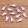 10 Colgantes de Acero Inoxidable Multicolor Dorado de Doble Cara con Goteo de Aceite para Peces, Cangrejos, Delfines, Corales, Caballitos de Mar DIY para Viajes de Commuting a la Moda