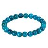 Ventas Directas de Fábrica Nueva Pulsera de Cuentas Redondas de Imitación de Apatito Azul Pulsera de Moda de Imitación de Apatito Azul Joyería Venta al por Mayor Transfronteriza