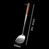 Espátula Anti-Escaldante de Acero Inoxidable Espátula de Cocina Engrosada Cuchara de Hierro Cuchara para Sopa Utensilios de Cocina Domésticos Juego de Utensilios de Cocina Espátula