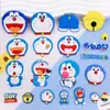 Parche Adhesivo Suave de Dibujos Animados Lindo Jingle PVC Caucho DIY Parche para Funda de Teléfono Doraemon Funda de Licencia de Conducir de Cuero