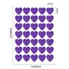 Pegatinas de Corazón de Color Láser de Venta Caliente para Comercio Exterior, Pegatinas Decorativas para Empaque del Día de San Valentín con Corazón Rojo