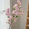 Ins celebridade da internet simulação ramo de cerejeira de 3 garfos flor artificial ornamento de sala de estar vaso de chão arranjo de mesa celebração de casamento atacado transfronteiriço